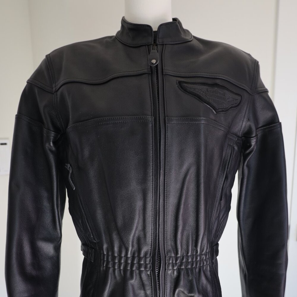 Womens Harley-Davidson Competition II Vented Leather Motorcycle Jacket